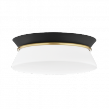 Mitzi Orange H425502-AGB/BK - Cath Flush Mount