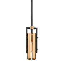 Troy Orange F6783-SBK/BBA - Emerson Pendant