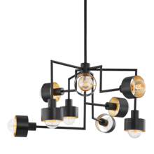 Troy Orange F8737-SBK/GL - North Chandelier