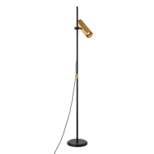 Troy Orange PFL9665-PBR/SBK - QUINN Floor Lamp