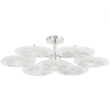 Corbett Orange 328-38-PN - 7 LIGHT SEMI FLUSH