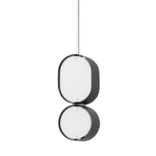 Corbett Orange 393-02-SBK/SS - 2 LIGHT PENDANT