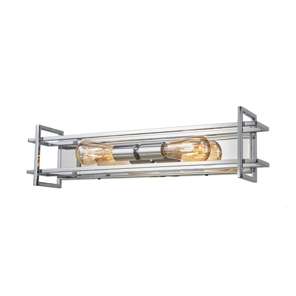 Avista Korson 24" 2- Light Chrome Vanity Wall Light