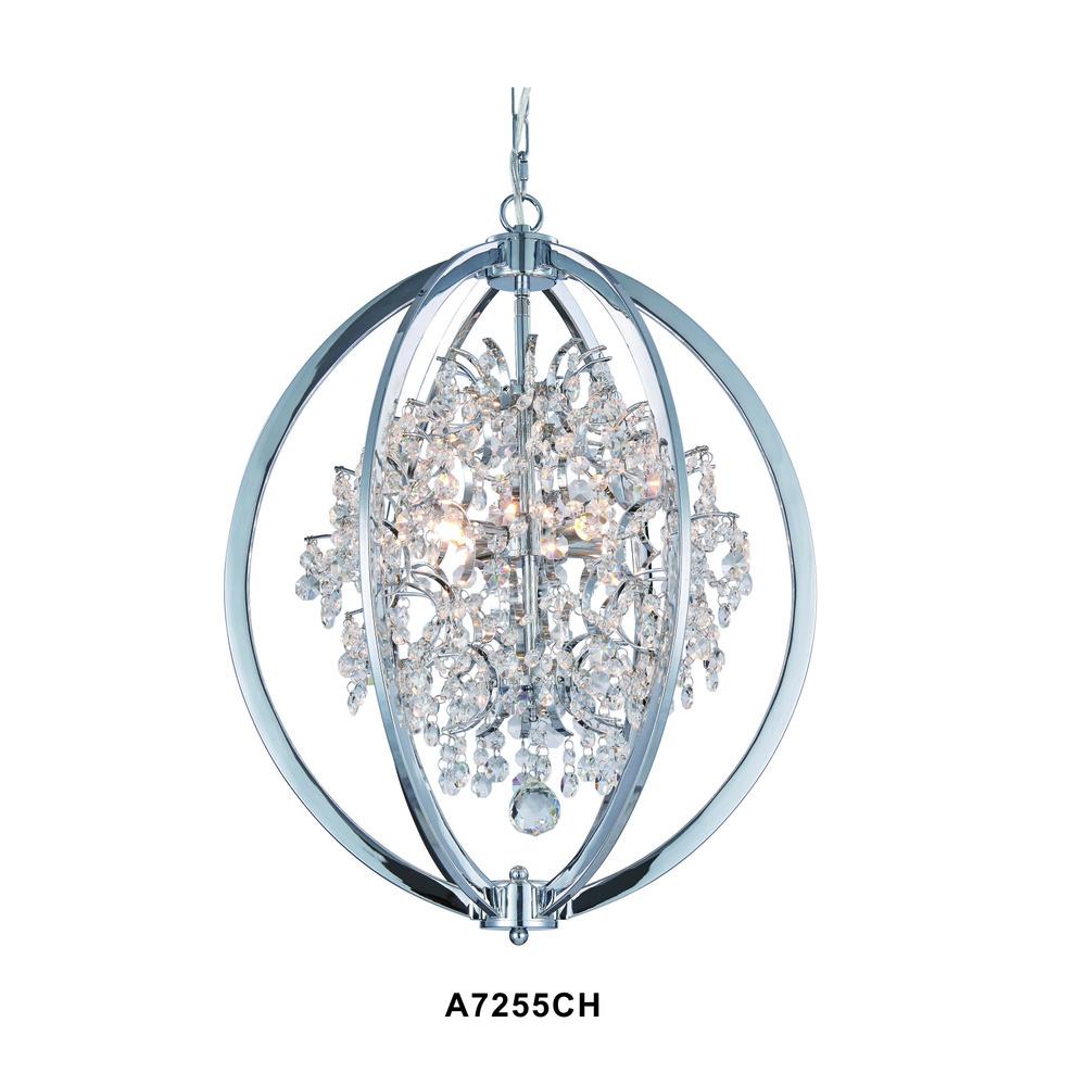 Avista Belair Chandelier 24" Chrome