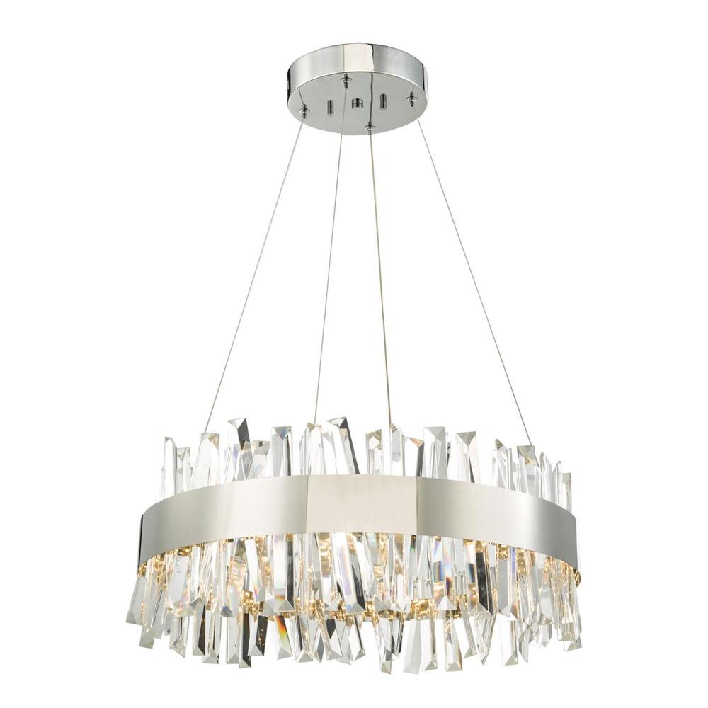 Avista Geo Chandelier 20" Chrome-LED