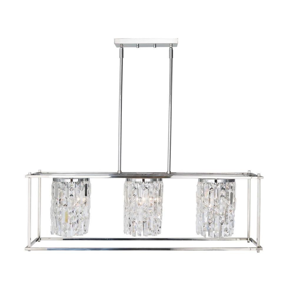 Avista Westport Linear Chandelier Chrome