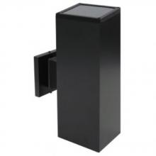 Avista Lighting Inc A1103S-BK - Avista Cylinder Outdoor Wall Sconce Black -Square 14"