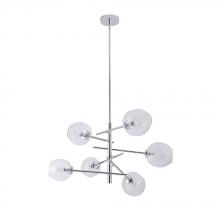 Avista Lighting Inc A1106CH - Avista Hillcrest Chandelier 6-Light Chrome