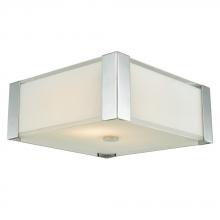 Avista Lighting Inc A2832-11 - Avista Urban Flush Mount Square 2-Light Brushed Nickel