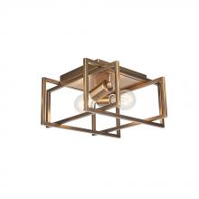 Avista Lighting Inc A4712AB - Avista Korson 12" Flush Mount Antique Brass 2-Light