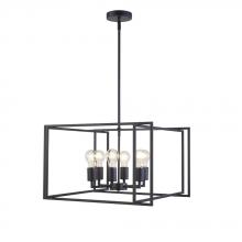 Avista Lighting Inc A4754BK - Avista Korson 21" 6-Light Black Pendant