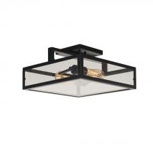 Avista Lighting Inc A5033BK - Avista Parkside 7" 2-Light Semi-Flush mount