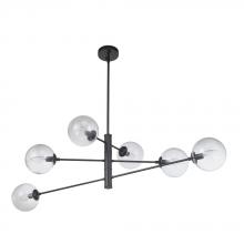 Avista Lighting Inc A5856BK - Avista Boca Chandelier 6-Light Black