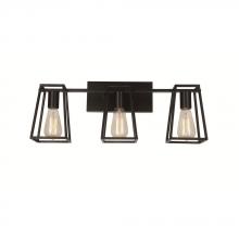 Avista Lighting Inc A8524BK - Avista Dalton Vanity Wall Light 3-Light