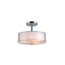 Avista Lighting Inc A98043S-7 - Avista Urban Semi-Flush Mount 3-Light Chrome