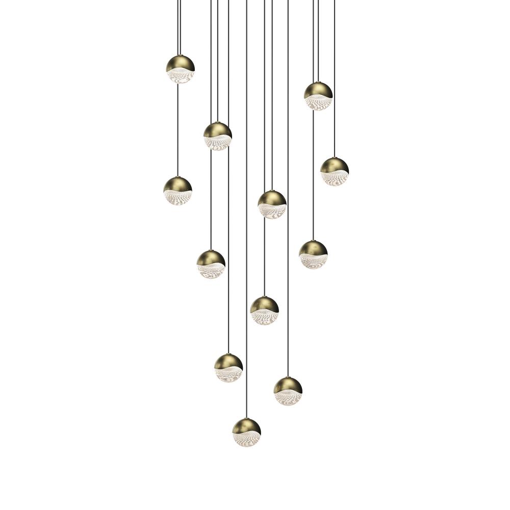 12-Light Round Small LED Pendant