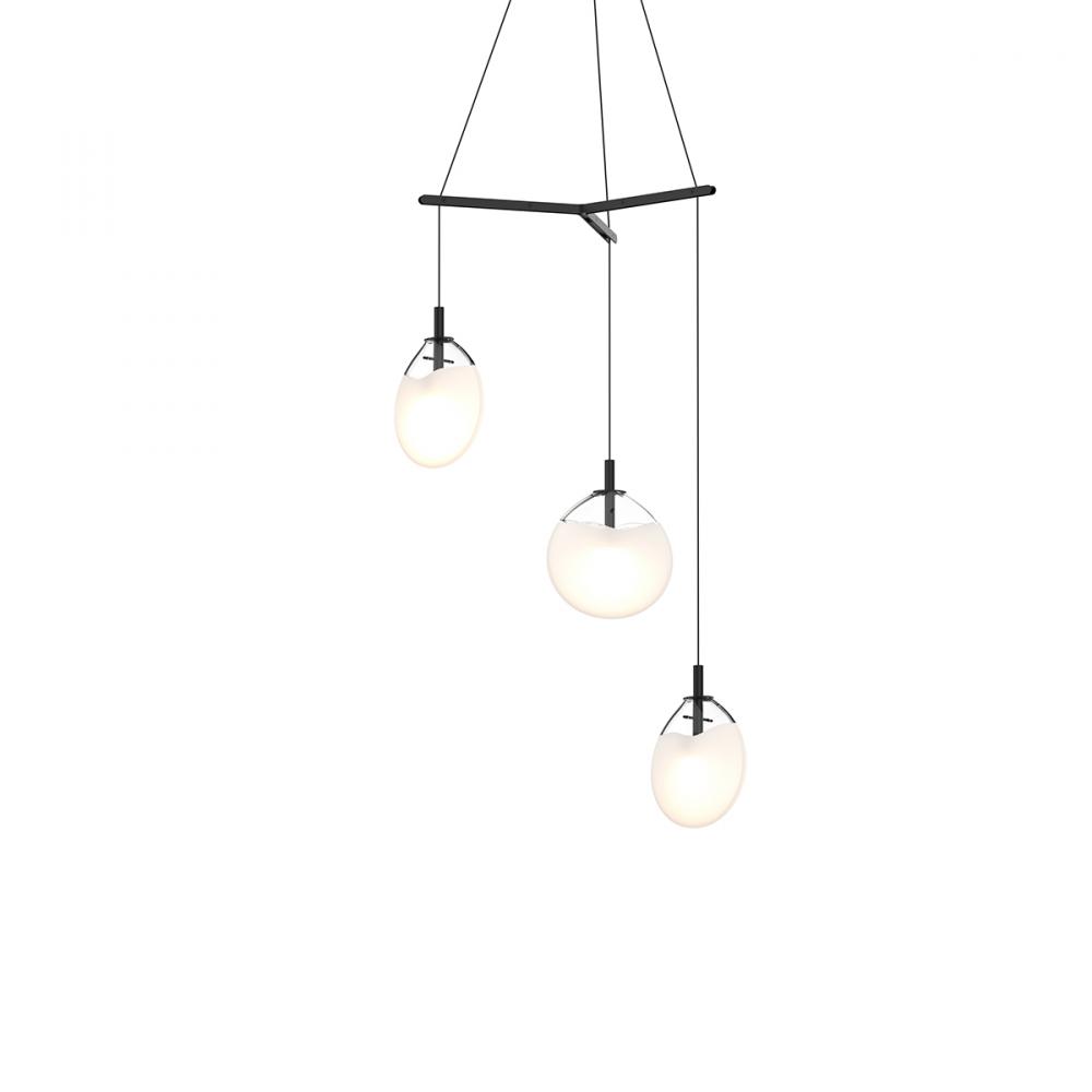 Small 3-Light Tri-Spreader LED Pendant