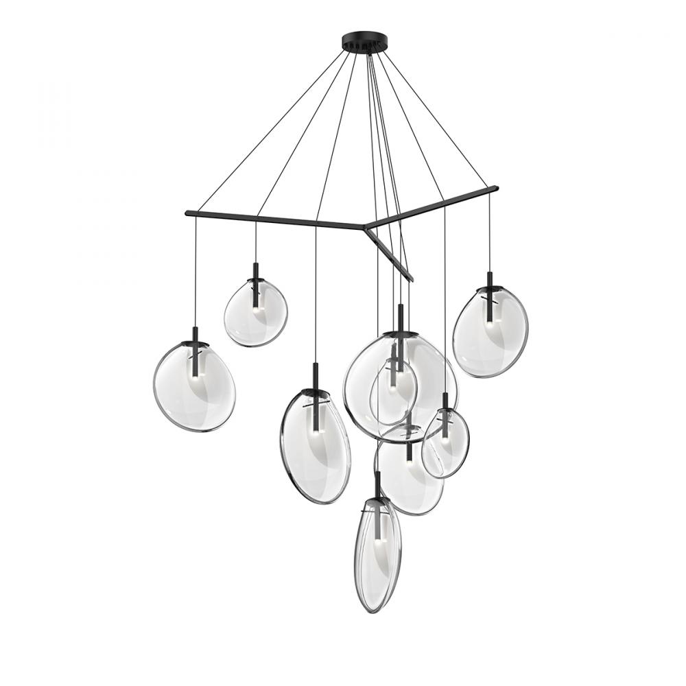 9-Light Tri-Spreader LED Pendant