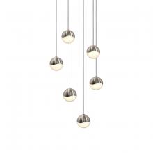 Sonneman 2915.13-SML - 6-Light Round Small LED Pendant