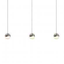 Sonneman 2920.13-SML - 3-Light Rectangle Small LED Pendant