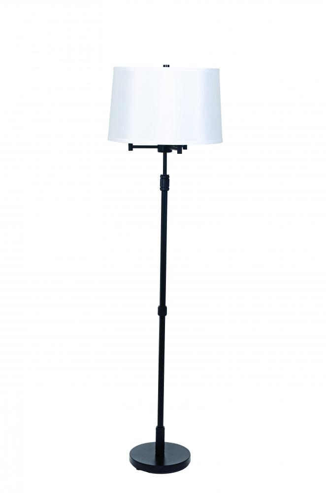 Killington Black 6-Way Floor Lamps with Hardback Shade