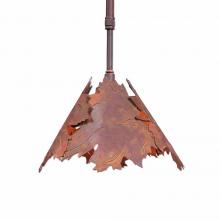 Avalanche Ranch Lighting A20105ST-02 - Mini-Pendant Maple - Rust Patina Finish - Adjustable Stem