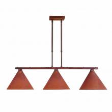 Avalanche Ranch Lighting A45301-02 - Canyon Island Billiard Light Large - Rustic Plain - Rust Patina Finish