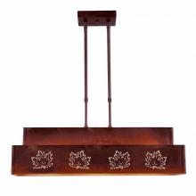 Avalanche Ranch Lighting A45906-02 - Ridgeview Kitchen Island Light - Maple Cutout - Rust Patina Finish