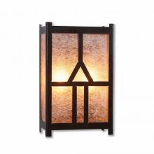 Avalanche Ranch Lighting M14273AL-28 - Seneca Sconce Large - Westhill - Almond Mica Shade - Dark Bronze Metallic Finish