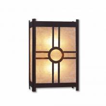 Avalanche Ranch Lighting M14274AL-28 - Seneca Sconce Large - Southview - Almond Mica Shade - Dark Bronze Metallic Finish