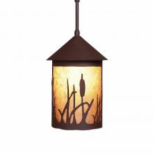 Avalanche Ranch Lighting M24565AL-ST-27 - Cascade Pendant Medium - Cattails - Almond Mica Shade - Rustic Brown Finish - Adjustable Stem