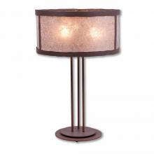 Avalanche Ranch Lighting M69201AL-27 - Kincaid Table Lamp - Rustic Plain - Almond Mica Shade - Rustic Brown Finish