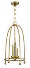 Eurofase Blue US 37988-017 - 3 LT PENDANT, BRASS