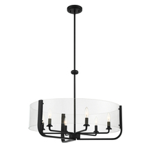 Eurofase Blue US 38155-031 - Campisi, 6LT Chandelier, Black