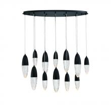 Eurofase Blue US 43861-024 - Ecrou 12 Light Chandelier in Black