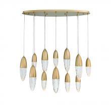 Eurofase Blue US 43861-035 - Ecrou 12 Light Chandelier in Gold