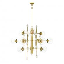 Eurofase Blue US 47223-011 - Traiton 48" 3 Tier Chandelier In Gold