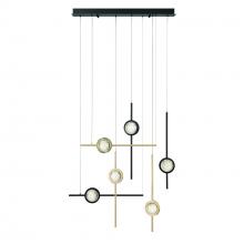 Eurofase Blue US 47255-036 - Barletta 32" LED Chandelier In Gold And Black