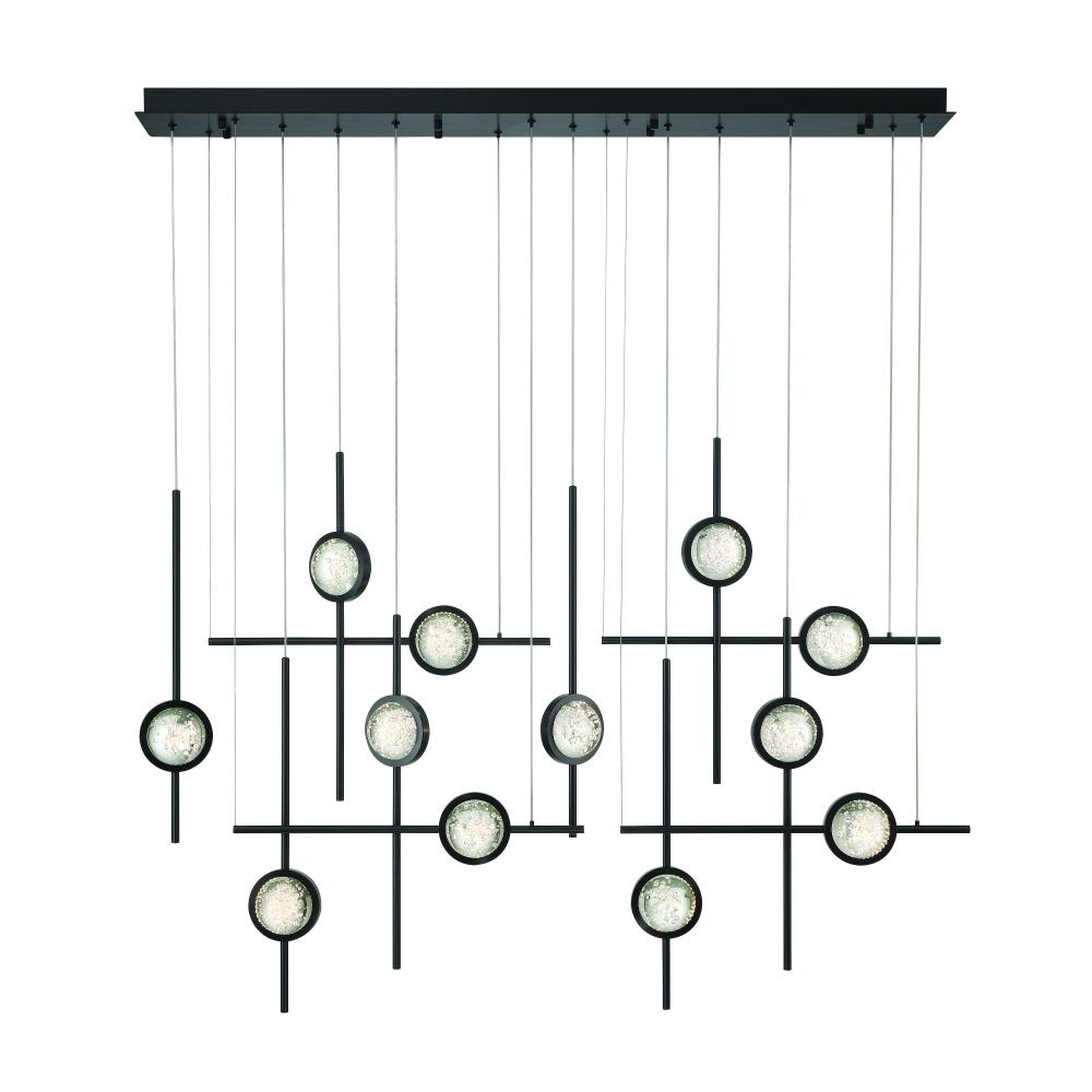 Barletta 53" LED Chandelier In Black