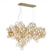 Eurofase Blue CA 34031-022 - Trento 12 Light Chandelier in Antique Gold