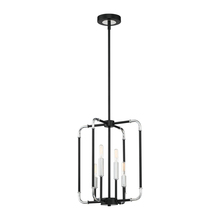 Eurofase Blue CA 37128-012 - Percy, Chandelier, 4LT , Chr/blk