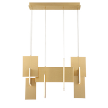 Eurofase Blue CA 37345-013 - Coburg, Chandelier, LED, Lnr, Gold