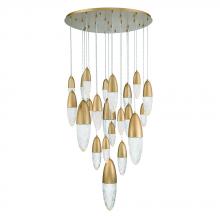 Eurofase Blue CA 43860-036 - Ecrou 22 Light Chandelier in Gold