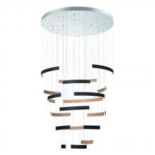 Eurofase Blue CA 43902-019 - Verdura 1 Light Chandelier in Black + Brown