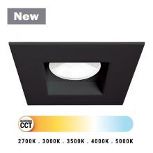 Eurofase Blue CA 45371-028 - 3.5 Inch Square Fixed Downlight in Black