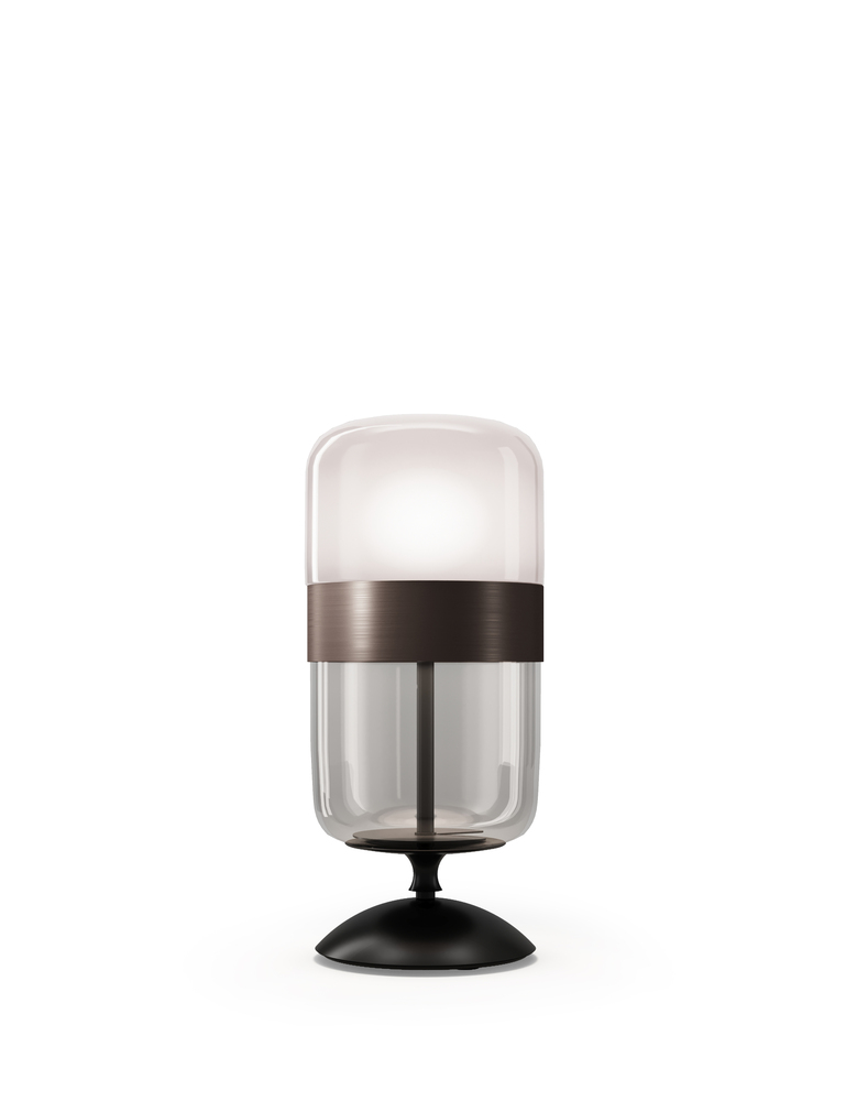 Futura Table Lamp M Smoky Brown Matt Black 1 E26 UL