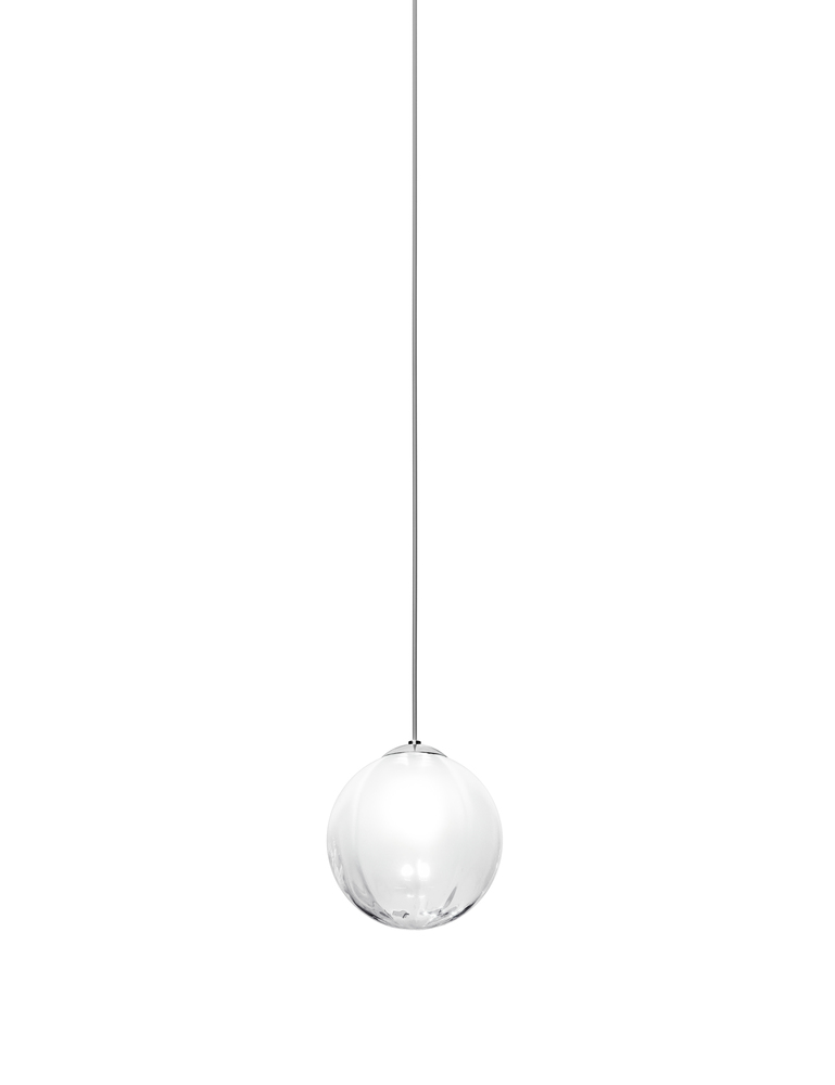 Puppet Suspension M White Shaded Glossy Chrome G9 UL