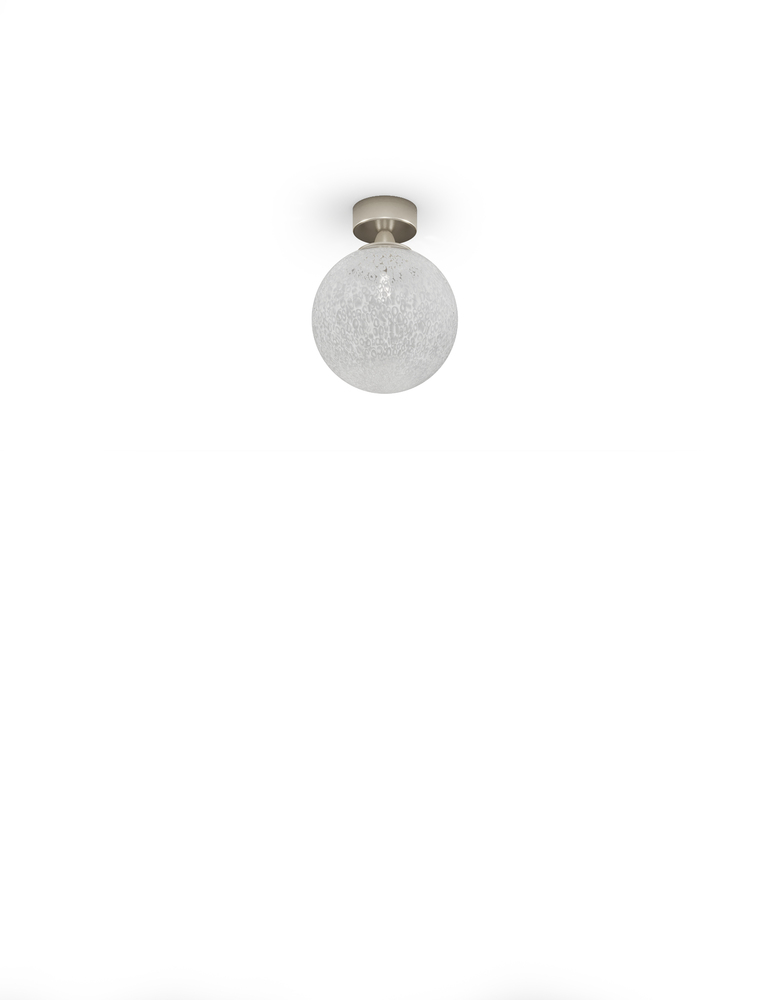 Rina Spotlight 16 White Murrina Satin Nickel L23dd UL