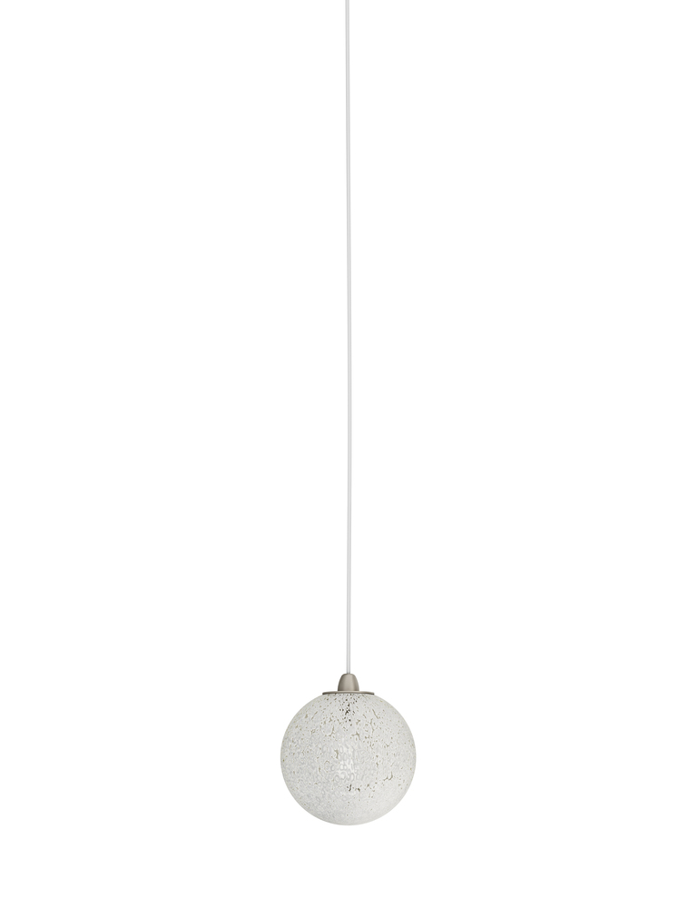 Rina Suspension 16 White Murrina Satin Nickel L33bb UL