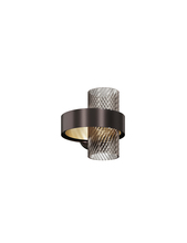 Vistosi ARMON AP 25 FURI N_O G9 UL - Armonia Wall Lamp 25 Smoky Striped Matt Black Nickel Matt Gold 3 G9 UL